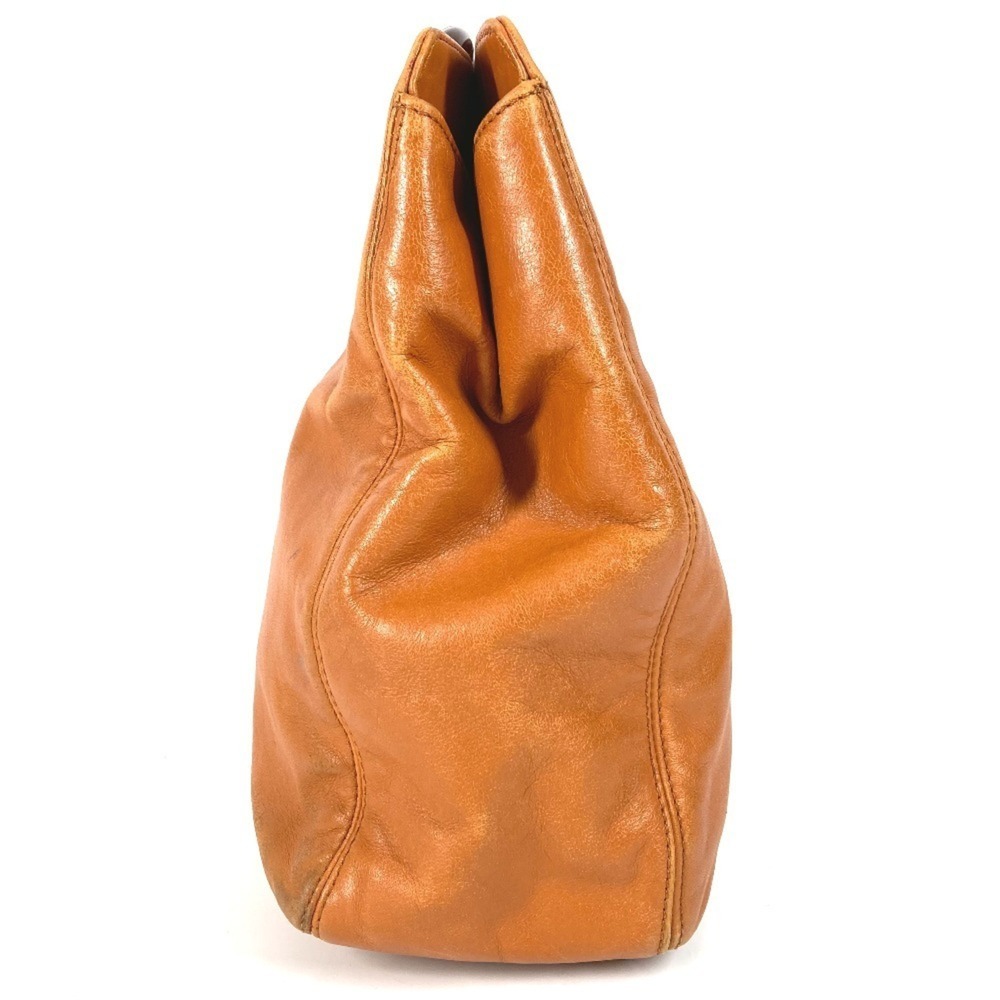 CHANEL Vintage Brown Leather Logo Tote Bag - Picture 11 of 16